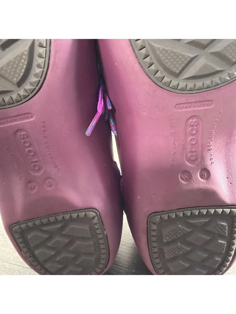 Crocs Tilda Dutch Clog Style Quilted Lining Women's Size 9 Folksy Purple Boho